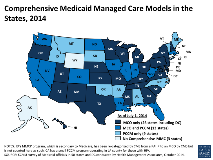 Comprehensive Medicaid Managed Care Models in the States 2014