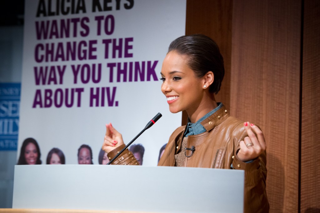 Alicia Keys, Greater Than AIDS EMPOWERED Campaign Launch, Kaiser Family Foundation, April 15, 2013. Photo credit: imagelinkphoto.com/Dennis Kan