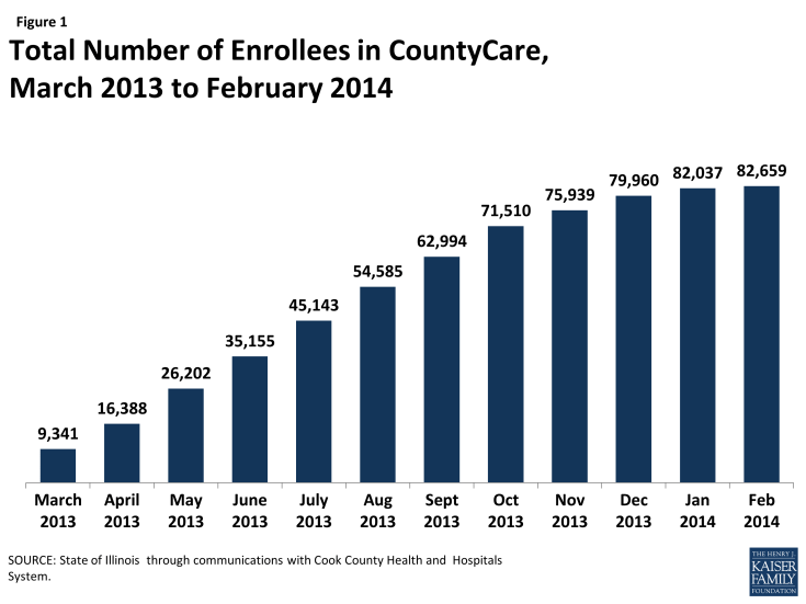 Figure 1: Total Number of Enrollees in CountyCare, March 2013 to February 2014