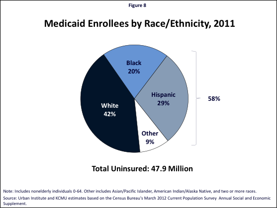 Figure 8: Medicaid Enrollees by Race/Ethnicity, 2011