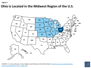 Ohio is Located in the Midwest Region of the U.S.