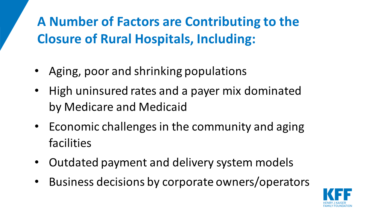 A Look At Rural Hospital Closures And Implications For Access To