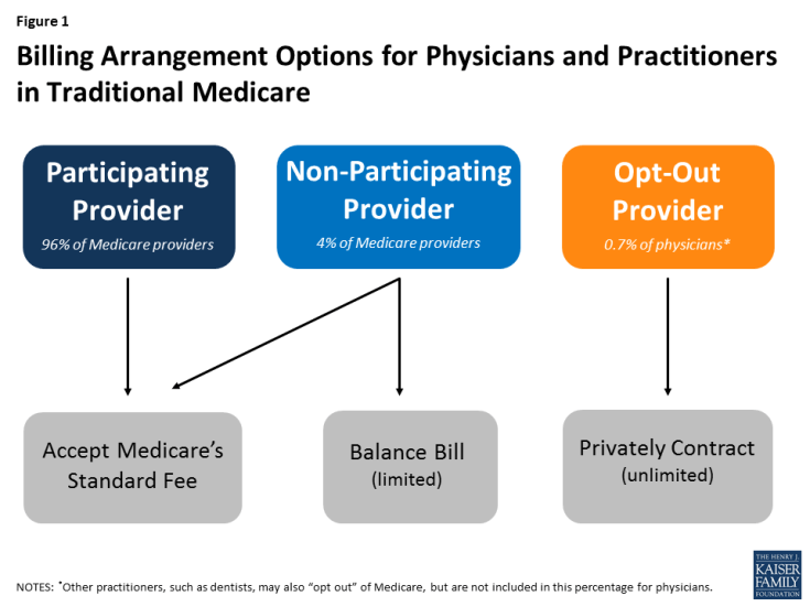 Figure 1: Billing Arrangement Options for Physicians and Practitioners in Traditional Medicare
