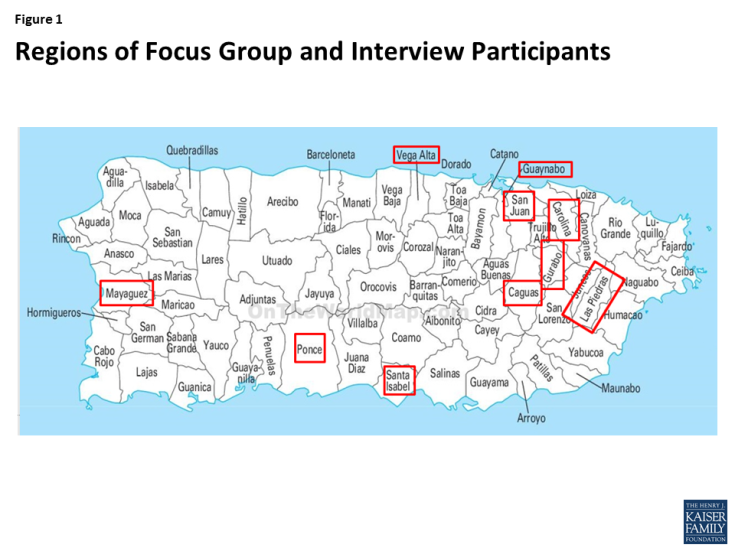 Figure 1: Regions of Focus Group and Interview Participants