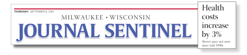 Headline from the Milwaukee Journal Sentinal
