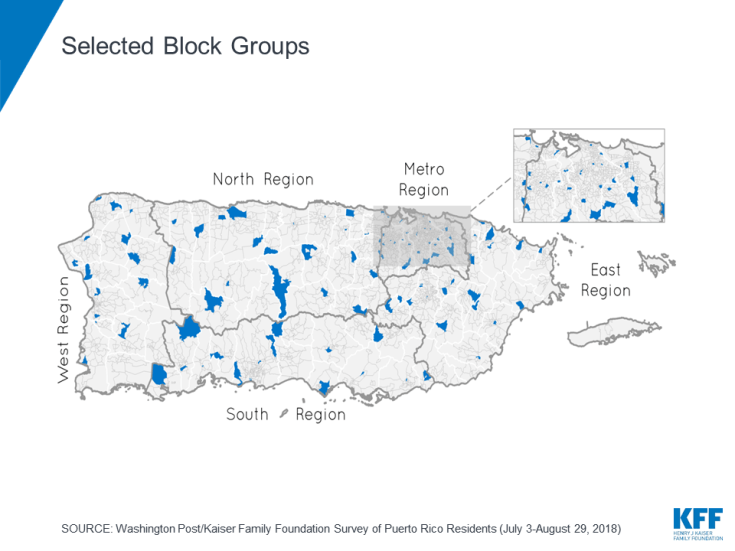 Regions and selected Block Groups 
