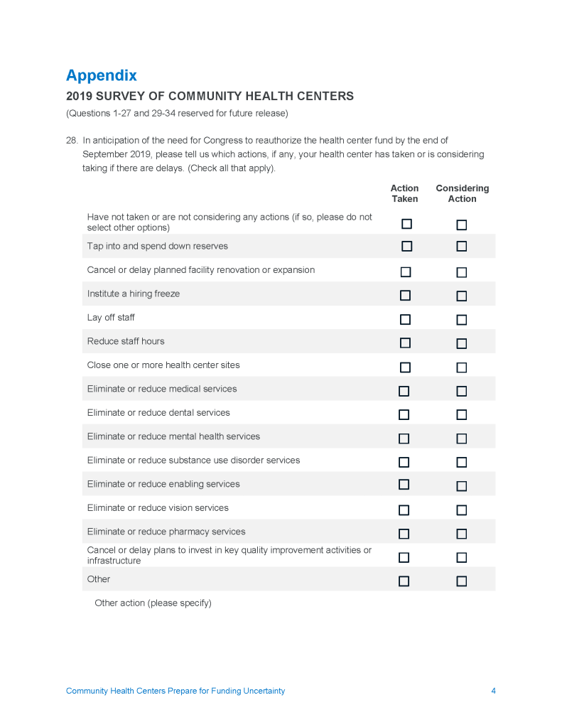 Appendix Survey Questions