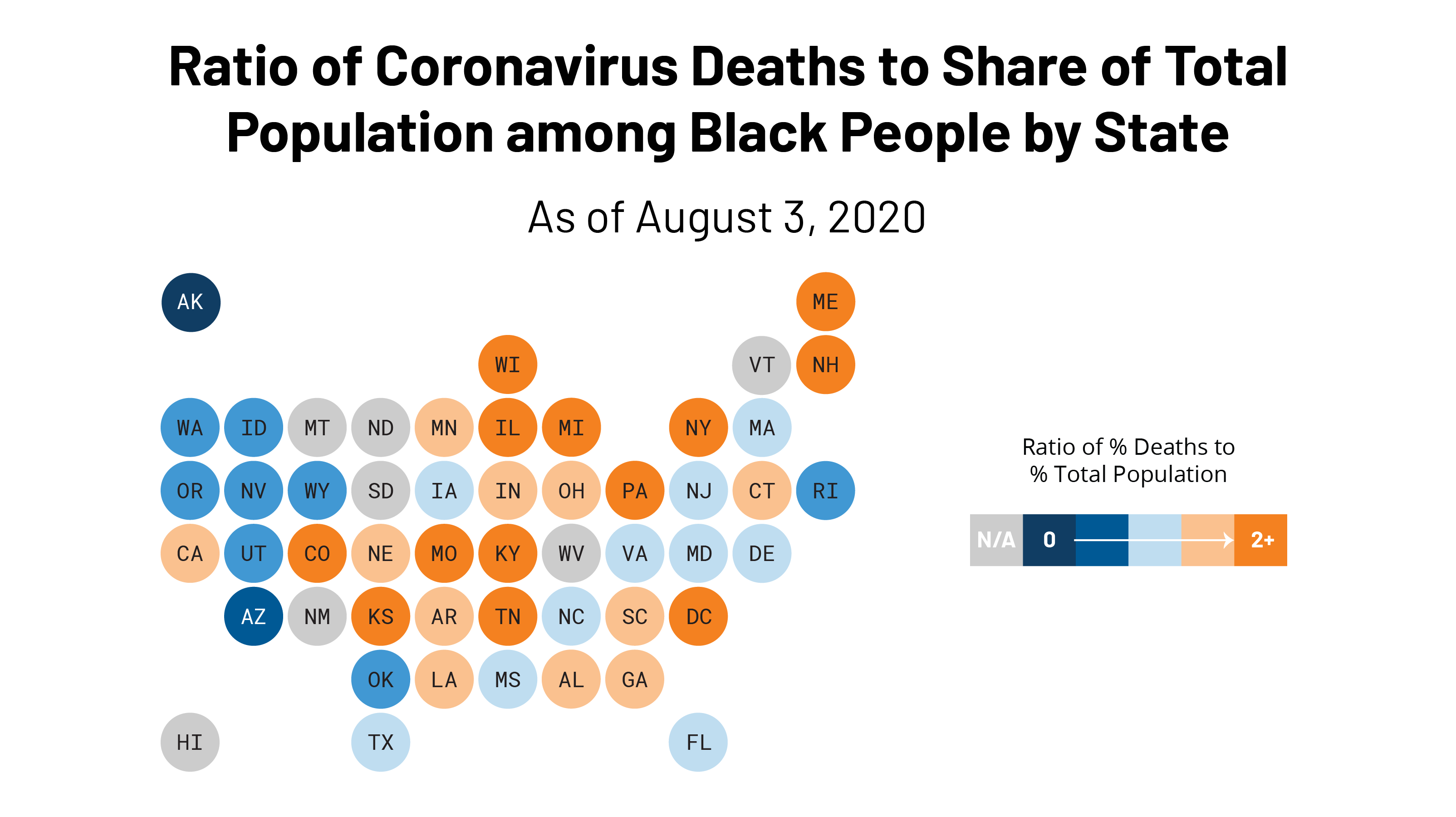 FEATURE Ratio of COVID Deaths by Share of Pop 1
