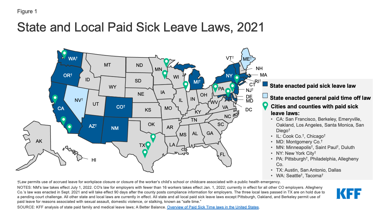 Paid Leave Laws By State 2025
