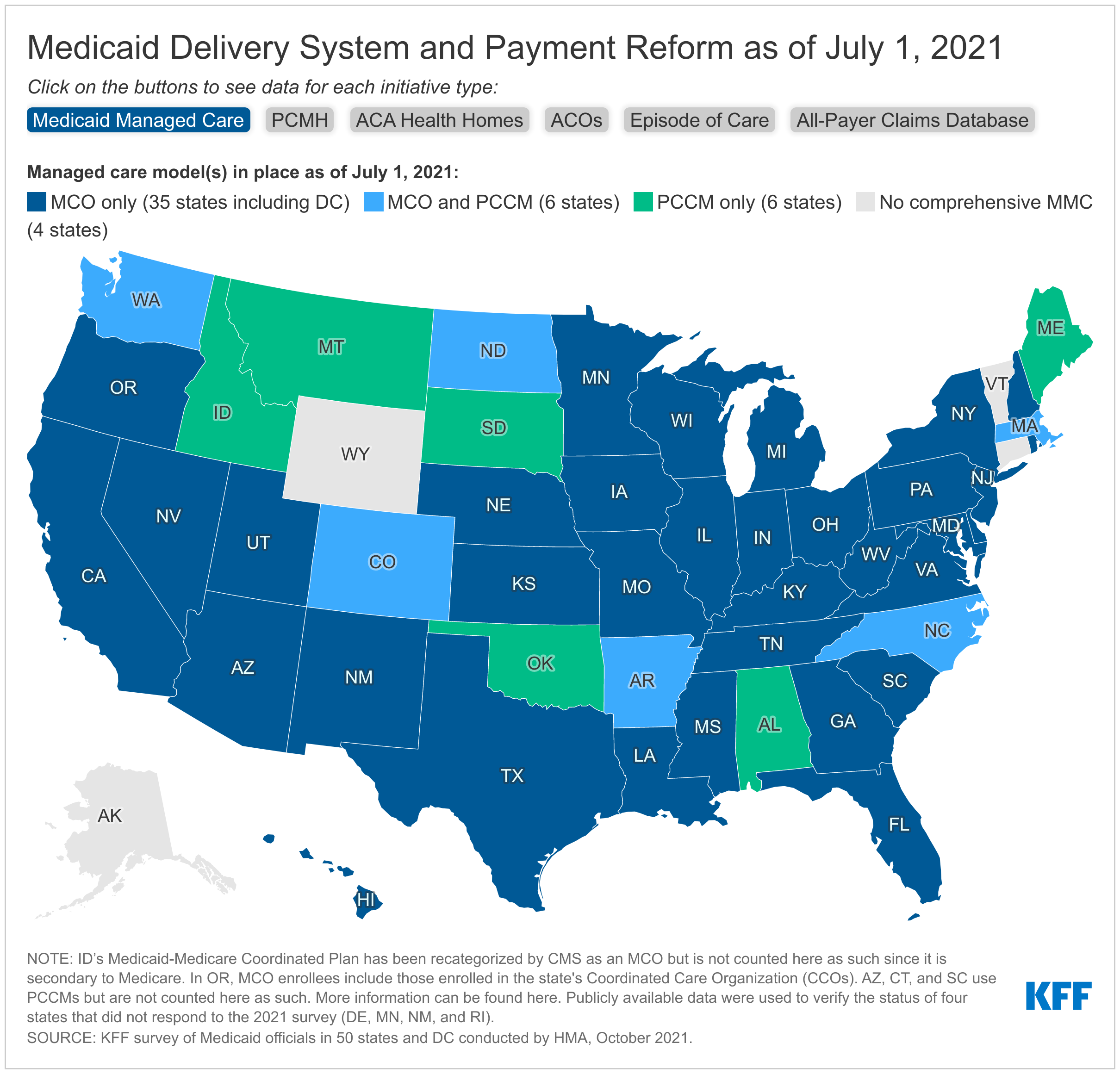 Mapping Medicaid Managed Care Models & Delivery System and Payment