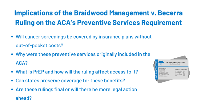Q&A: Implications of the Ruling on the ACA's Preventive Services Requirement - Vimarsana News