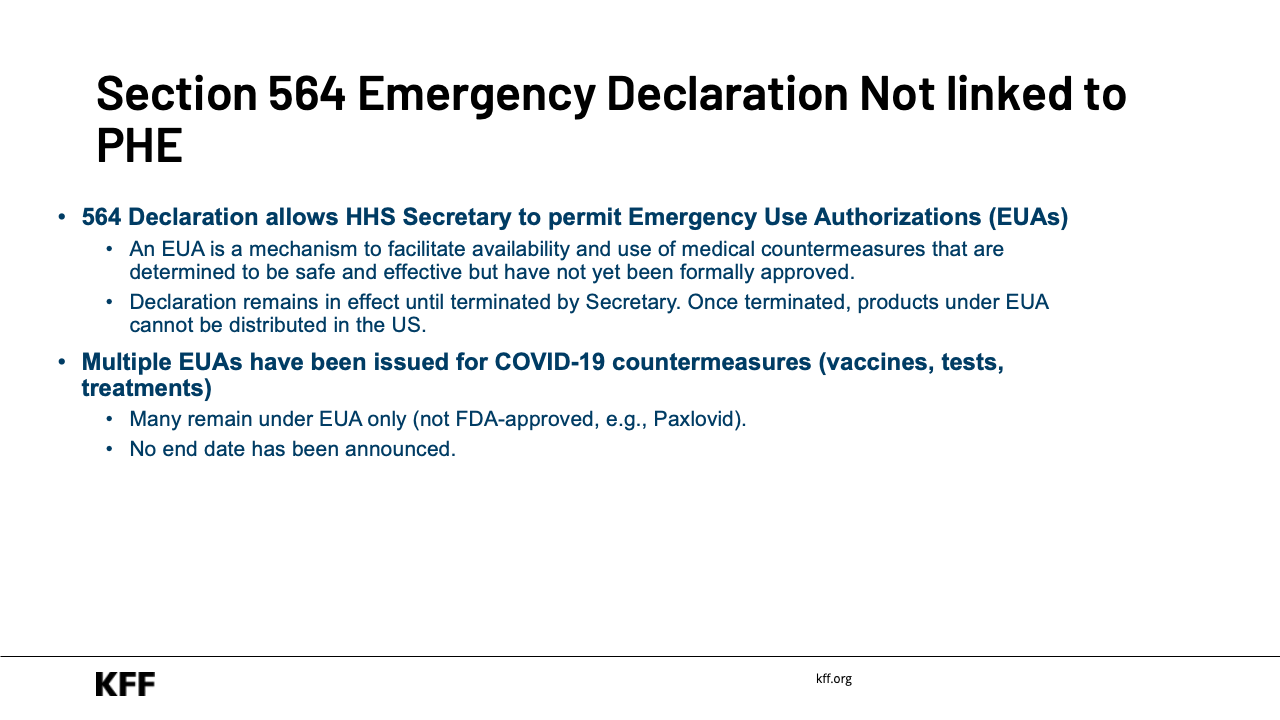 The End of the Public Health Emergency Declaration for COVID-19 - Slide 14