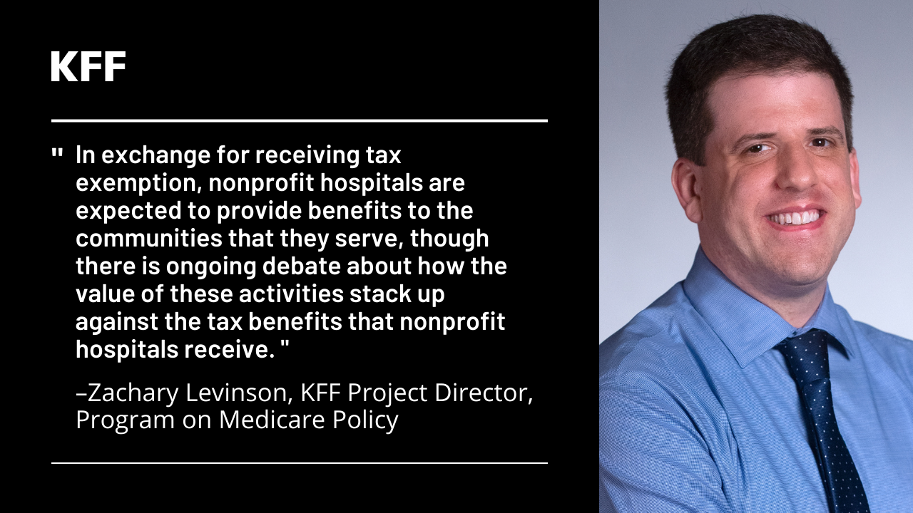 Testimony: Tax-Exempt Hospitals and the Community Benefit Standard 