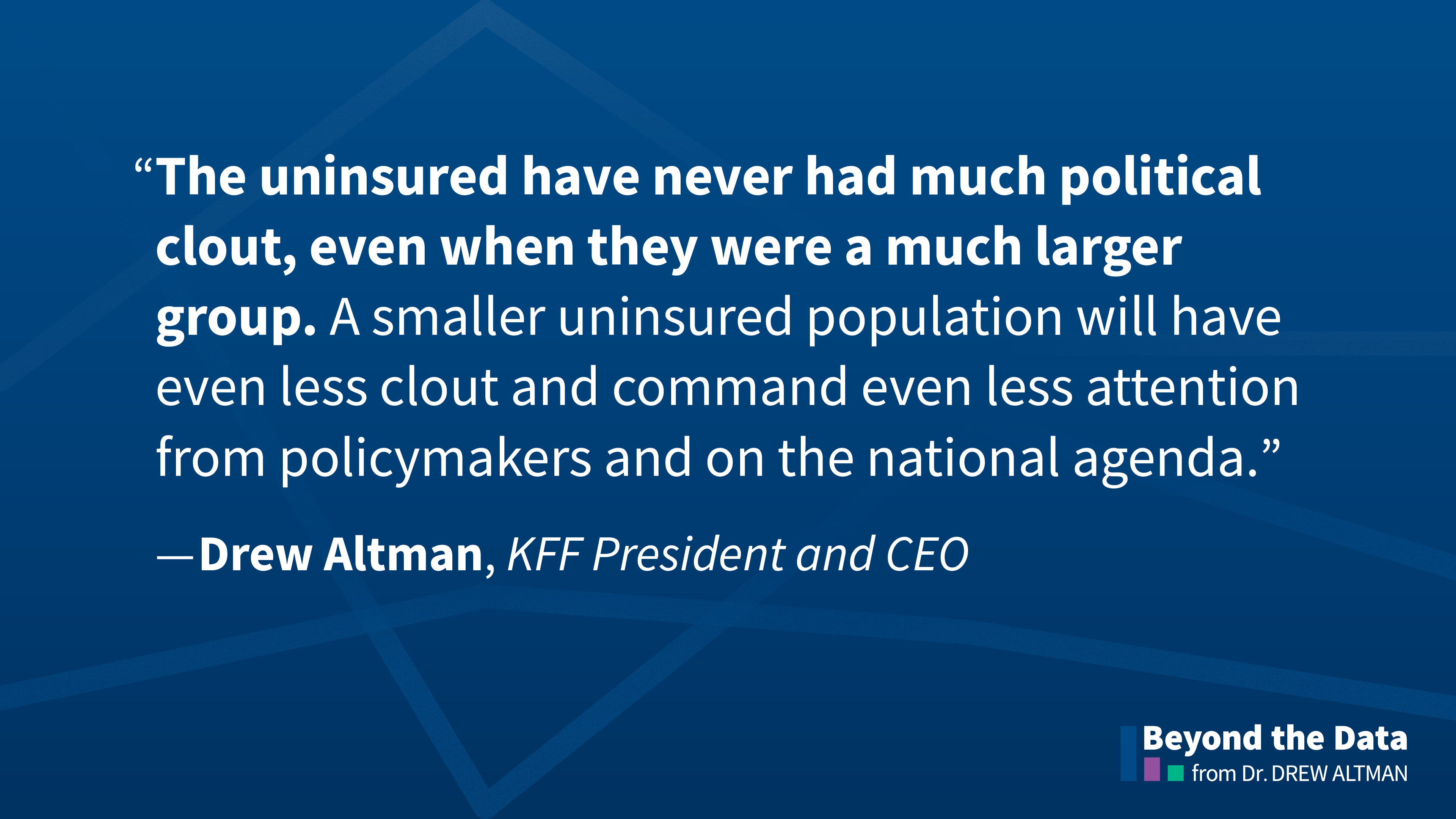 The Uninsured Matter