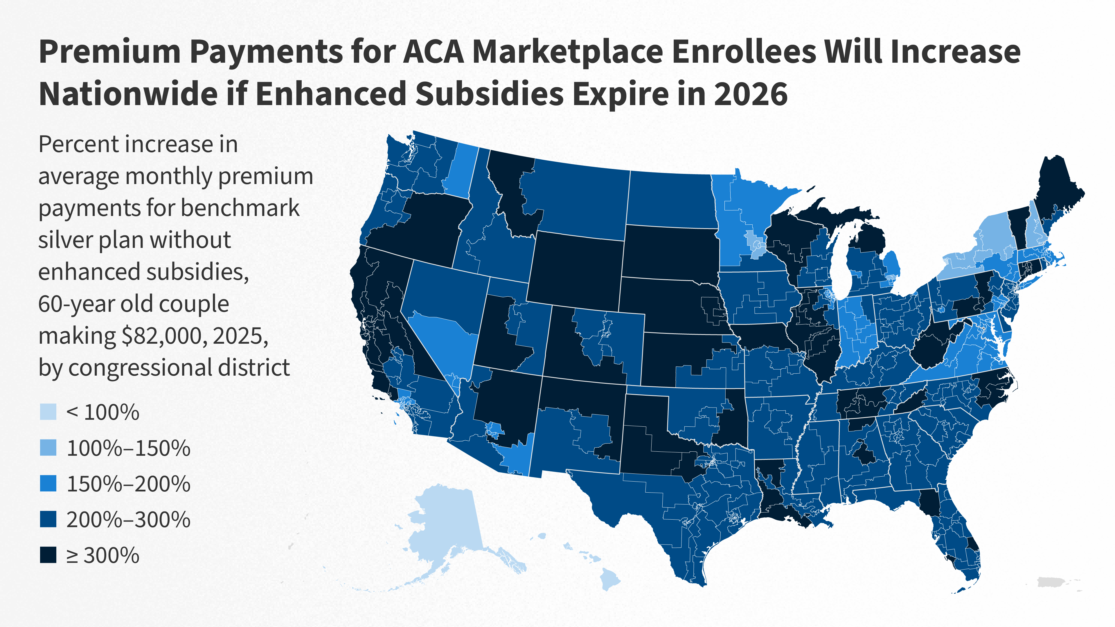 Congressional District Interactive Map: How Much Will ACA Premium Payments Rise if Enhanced Subsidies Expire? Congressional District Interactive Map: How Much Will ACA Premium Payments Rise if Enhanced Subsidies Expire?