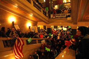 Wisconsin Union Battle Masks Medicaid Tensions