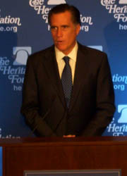 Republican Presidential Hopeful Mitt Romney On Health Care