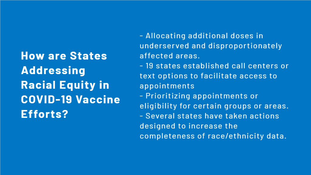 How are States Addressing Racial Equity in COVID-19 Vaccine Efforts? | KFF