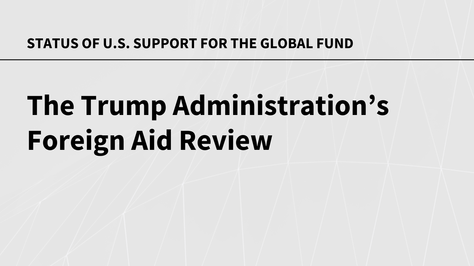 Trump Administration Impact on the Global Fund: Fact Sheet - News Directory 3