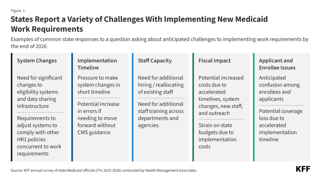 Figure 1: States Report a Variety of Challenges With Implementing New Medicaid Work Requirements