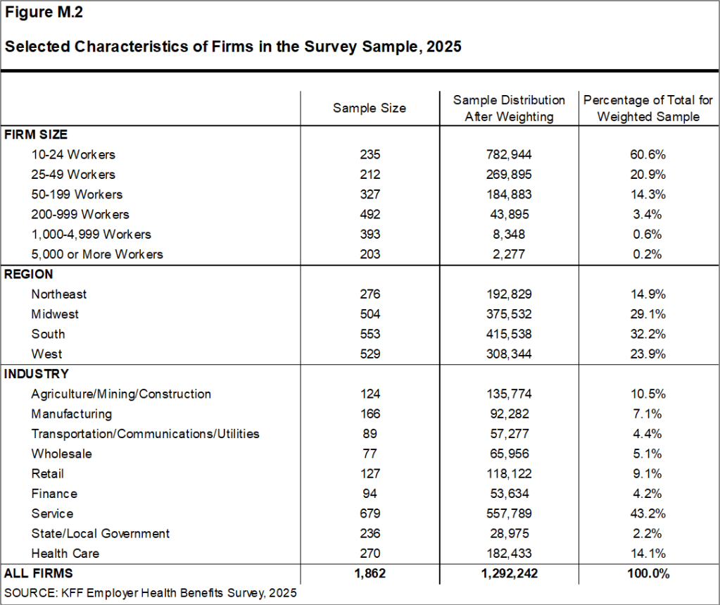 Figure M.2: Selected Characteristics of Firms in the Survey Sample, 2025