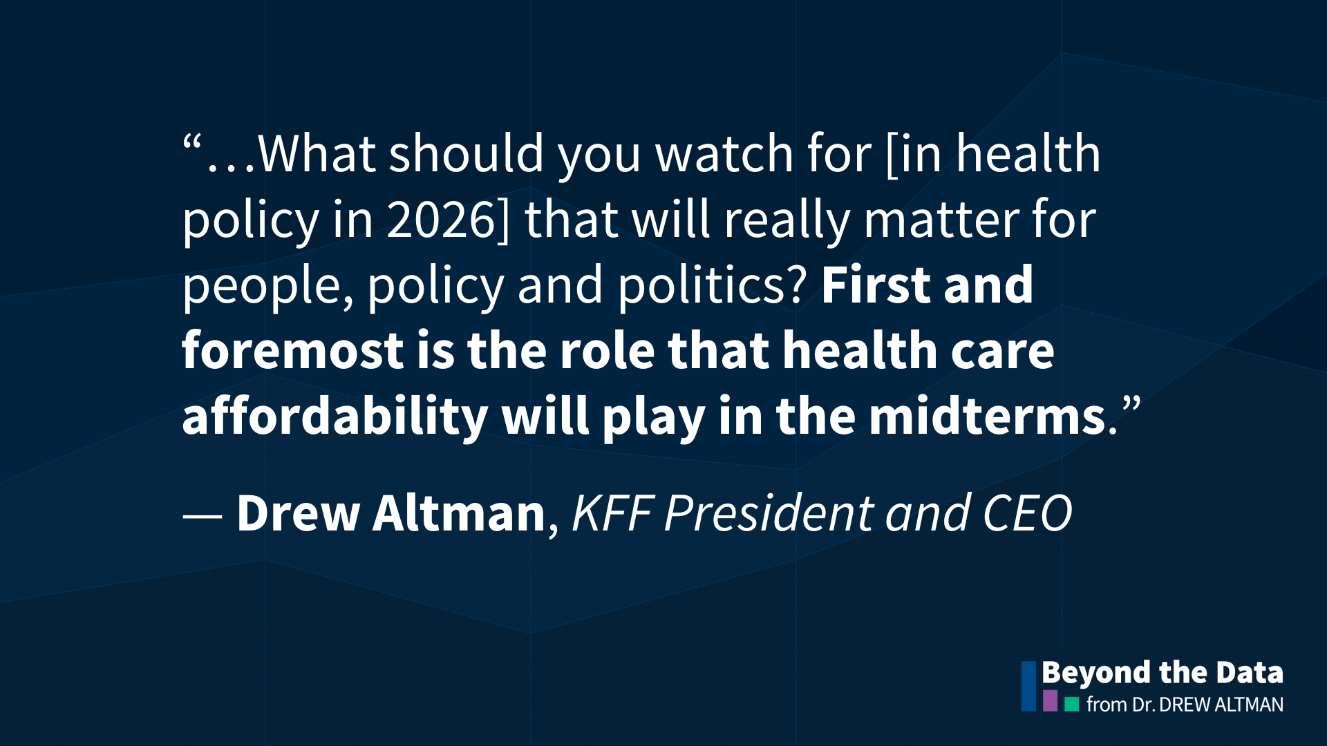 Health Policy in 2026