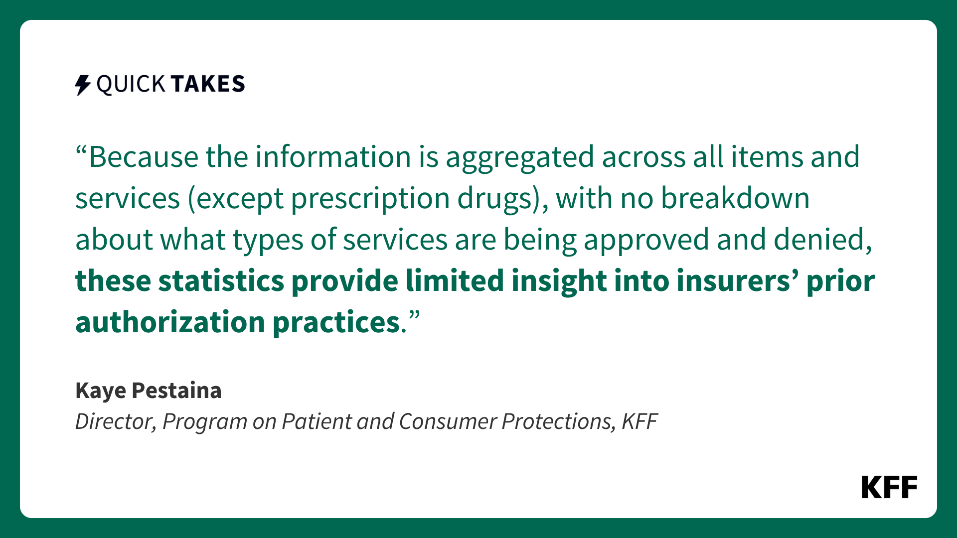 kff.org - Insurers' Prior Authorization Data Offers Little Insight Into What Gets Approved or Denied