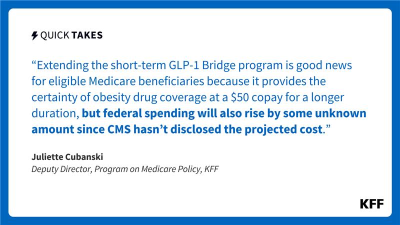 CMS Extends Medicare’s Short-Term Bridge Program for GLP-1 Obesity Drug Coverage