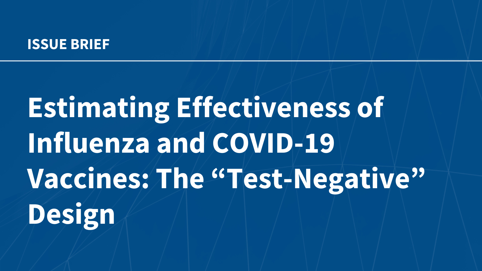 Test-Negative Design for Influenza and COVID-19 Vaccine Effectiveness - News Directory 3