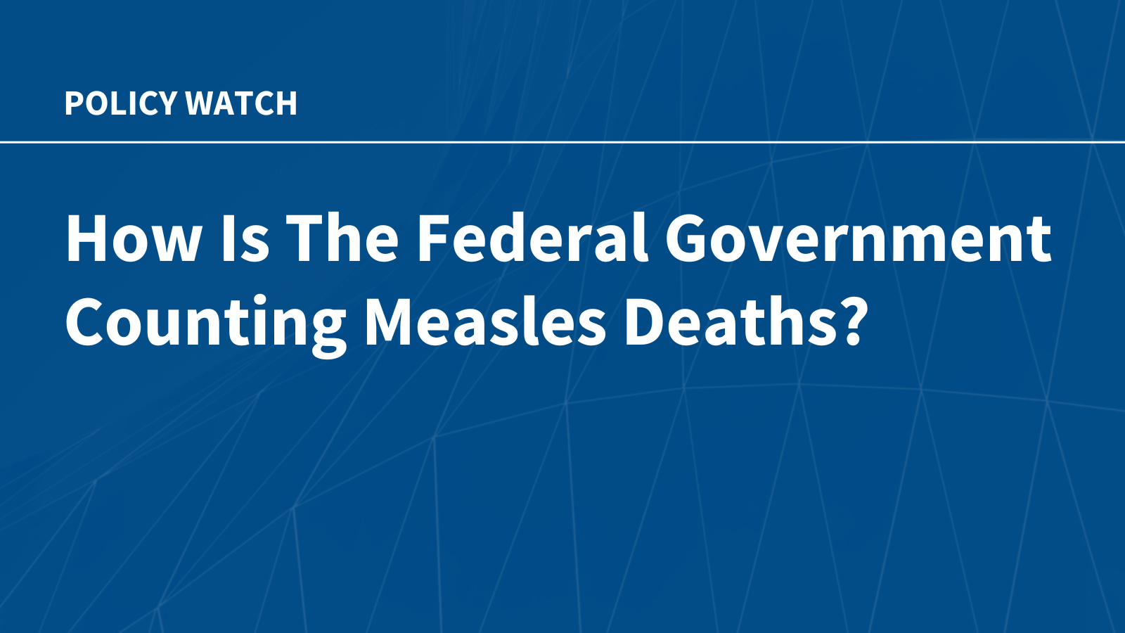 CDC recognizes two of six measles deaths reported by Pennsylvania